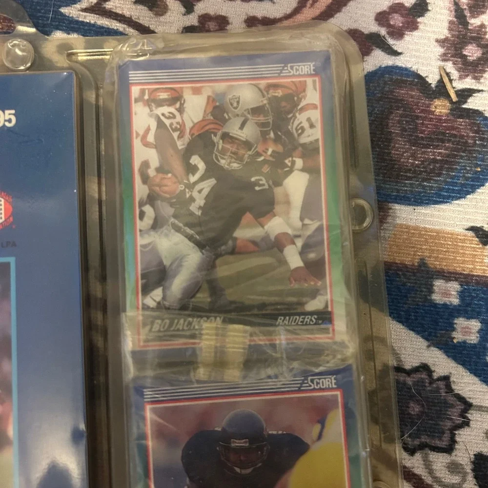 90-91 Score Football 100 Hottest Stars Rising Stars 100 Card Set Book Bo Jackson